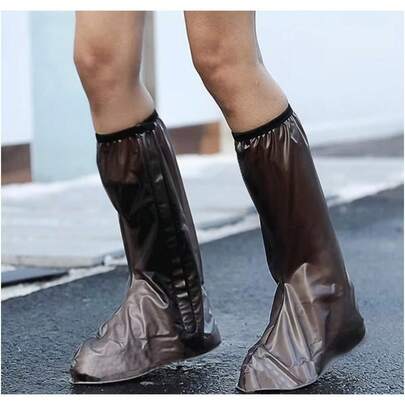 Par de Cubiertas de Zapatos Impermeables, Talla L 24-28, Protectores de Zapatos de Lluvia Reutilizables, Resistentes al Agua