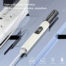 SOKANY Portable Electric Nose & Ear Hair Trimmer. 150mAh Lithium Battery, Type-C Charging Port. With LED Display. Stainless Steel Blades, Detachable And Easy To Clean. Long-Lasting Battery Life, Suitable For Trimming Nose, Eyebrow And Ear Hair. Fashionable Minimalist Design, Suitable For Both Men And Women. - Multicolor - View 8