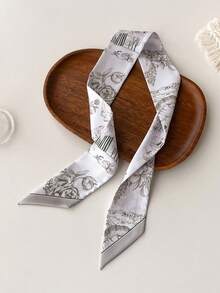 1pc Animal Print Scarf, Versatile For Neck Wrap, Headband, Hair Accessory, And Bag/Clothing Decoration. Headband, Hair Accessory, And Hair Tie Are Ideal Styling Options. - Multicolor - View 8