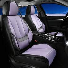 Coverado Seat Covers, Car Seat Covers Front Seats, Car Seat Cover, Car Seat Protector Waterproof, Car Seat Cushion Nappa Leather, BlackRed Seat Covers Carseat Cover Universal Fit For Most Cars - Đen Tím - Xem 9