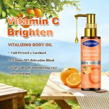 维生素C亮肤活力身体油，蕴含维生素C提取物，深层滋养保湿，滋润干燥肌肤，令肌肤丝滑柔嫩，清爽不黏腻，多用途 - 水果&柑橘香調 - 查看 3