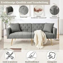 Sofa Bed Mattress - Gray + Teddy - View 8