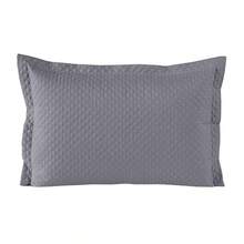 Set Of 2 Quilted Pillowcases - 灰色 - 查看 6