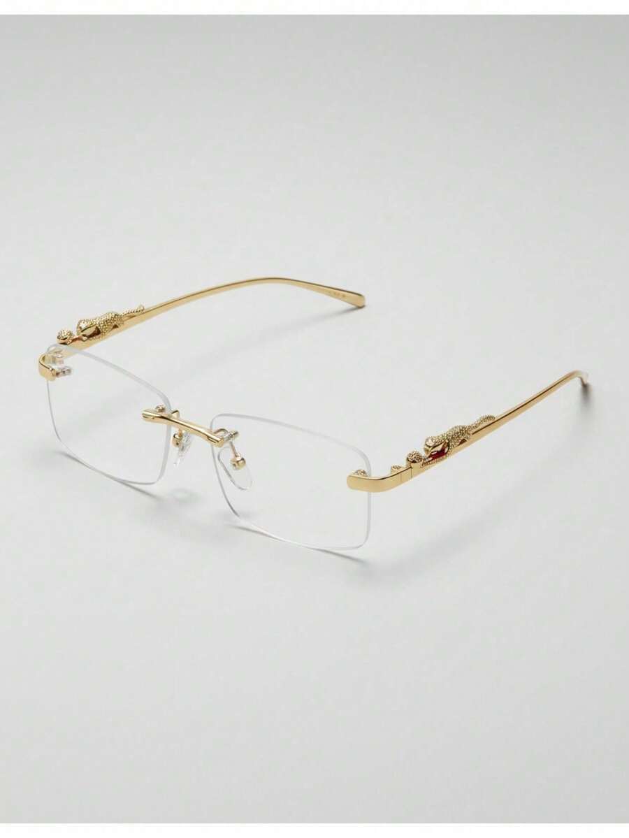 Lentes Jaguar Armazon Lujo Anti Reflejantes Premium Cr782 - Dorado - Ver 1