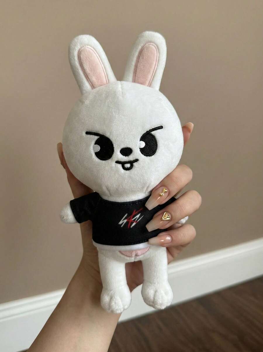 Cute Cartoon Animal Plush Toys, Soft Stuffed Rabbit Wolf Chick Pig Doll, Kawaii Room Decor, Birthday Gift For Kids & Friends - M8 - 查看 1