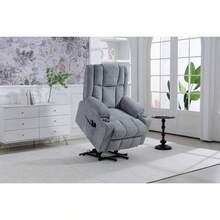 Recliner Parts - Light Gray + Velvet - View 1