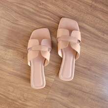 Women's Flat Sandals H Summer Fashion Everyday Special Size - Da khỏa thân - Xem 5