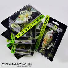 PRO BEROS Mồi câu cá Proberos 1 chiếc, nhiều khớp nối, có lưỡi câu ba ngạnh, tạo tiếng động và rung lắc kỳ diệu giúp thu hút nhiều cá cắn câu hơn, mồi câu sống động như thật dành cho cá vược, cá hồi, cá rô phi và cá tráp. - Nhiều màu - Xem 12