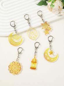 6 chiếc, Móc khóa Acrylic Eid Mubarak, Móc khóa treo Eid bằng vàng trắng có thiết kế hình mặt trăng, ngôi sao, đèn lồng, Quà tặng trang trí tiệc Ramadan, Đồ trang trí EID Mubarak, Đồ trang trí Ramadan cho gia đình, Đồ dùng tiệc Ramadan Kareem, Đồ dùng tiệc sự kiện Hồi giáo, Quà tặng tiệc ngày lễ, Quà tặng Eid Al-Fitr, Móc khóa bùa hộ mệnh cho đồ trang trí Eid Ramadan, Đồ trang trí Eid Al Adha - Xem 2