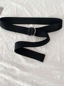 1Pc Fashion Women Men Reusable Waistband Double Buckle Canvas Belt Reusable Unisex Belt Casual Belt For Jeans - Multicolor - View 6