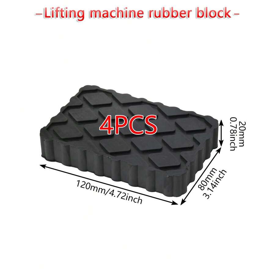 4pcs Ramp Rubber Blocks Car Lift Blocks - 120x80x20mm - View 1