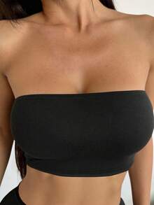 两件套女士时尚性感舒适日常穿搭，酷炫风格，适合毕业季、独立日等黑色夏季穿着 - 黑色 - 查看 8