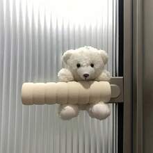 1pc Cute Bear Door Knob Cover, Flexible Protection Sleeve For Room Doors, Anti-Collision And Anti-Static, Home Decor Door Handle Accessory - Multicolor - View 14