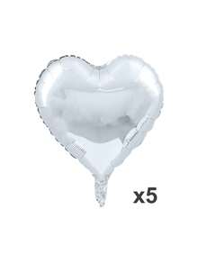 5/10个复古粉色心形气球，18英寸金色心形铝箔气球，大号铝箔气球，婚礼、婴儿派对、周年纪念、情人节装饰爱心铝箔气球 - 彩色 - 查看 12