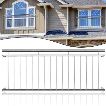 Stainless Steel Balcony Railings, Terrace Railings, Balustrades, Balcony Grilles For Outdoor Use, Window Grilles