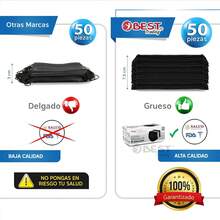 Best Trading Cubrebocas Negro 200 piezas, Mascarilla Desechable Termosellada Tricapa, Tapabocas con 200 Piezas con Ajustador Nasal Oculto y Tecnología Ligera de Filtrado Efectivo - A - Ver 7