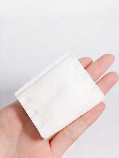 200 piezas Almohadillas de algodón puro extra suaves de gran tamaño, toallitas desmaquillantes cuadradas minimalistas blancas sin pelusa para el cuidado diario de la piel, viajes y regalos para vacaciones