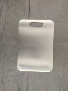 Stainless Steel Smooth Cutting Board, Double-Sided, Suitable For Kitchen Prep, Great For Raw Meat, Poultry, Fish, Odor-Resistant, Stain-Resistant, Minimalist Design, Can Replace Traditional Cutting Boards, Applicable For Meat, Vegetables, Fruits, Hygienic No-Hole Design, Essential For Modern Kitchen - Multicolor - View 15