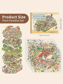 17pcs Large Scene Sticker Set, Including 9pcs Material Stickers, 6pcs Large Scenes, 2pcs Reference Images, And 3D Micro Scene Stickers. Suitable As Easter, Christmas, Mother's Day Gifts Or Back To School Supplies. Scrapbook Supplies Funny Stickers Scrapbooking Supplies Kindle - 1 Set - View 6