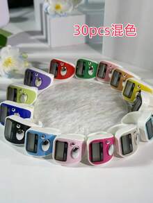 Lightweight Colorblock LED Ring Counter, Portable Manual Button Tally Counter, Resettable Mini Electronic Counter, Digital Display Multi-Color Blend, Mini Counter For Sports/Training/Prayer - Multicolor - View 28