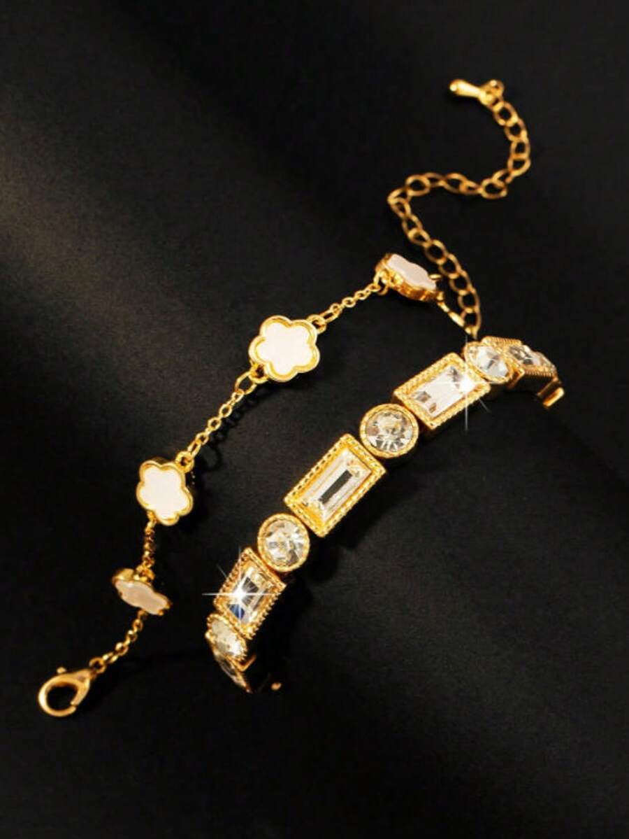 Elegant, Luxurious, Exquisite Design, Korean/Japanese Chic, Versatile, French Romantic Multi- Set - Multicolor - View 1