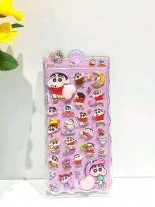 蜡笔小新动漫可爱趣味厚软捏解冻贴纸卡通玩具独角兽动物 - 彩色 - 查看 6