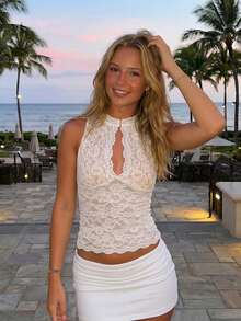 Women Tank Tops & Camis - White - View 5