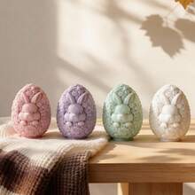 Flower Egg Rabbit Easter Decor Candle Silicone Mold Bunny Silicone Soy Wax Mould DIY Easter Home Decoration Rabbit Candle Mold - SZ679 - View 2