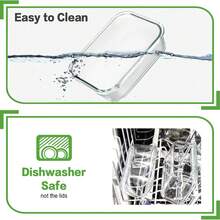 32-Piece Glass Food Storage Containers (16 Glass Bowls + 16 Lids) With Upgraded Snap Locking Lids – Airtight Lunch Containers, Suitable For Microwave/Oven/Refrigerator/Dishwasher (Blue) - 藍色 - 查看 8