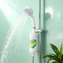 淋浴喷头净水器滤芯，家用热水器预过滤器，浴室水龙头淋浴喷头通用净水器替换滤芯 - 綠色 - 查看 2