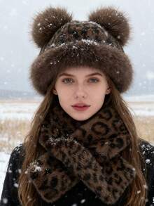 1顶或2顶男女通用纯色冬季防风保暖抓绒内衬渔夫帽，仿毛皮护耳渔夫帽，针织蒙古帽。适合日常外出、滑雪、骑行等场合。 - 彩色 - 查看 9