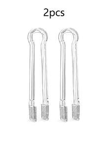 1件/2件/4件/12件透明塑料冰夹和冰勺套装，可重复使用食品夹，小型冰钳，甜点夹，开胃菜夹，沙拉夹，糖夹，锯齿自助餐夹，带柄方铲，冰勺，多功能厨房食物勺，谷物铲，咖啡豆铲，面粉铲，猫狗粮铲 - 彩色 - 查看 18