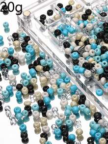 Blue Series Atmosphere Limited Edition Ins Style Glass Rice Bead Beads Scattered Beads DIY Handmade Bead Bracelet Necklace Matching - Multicolor - View 19