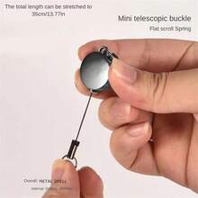Bộ 2 móc khóa mini có thể thu gọn, dùng để đựng thẻ ID - Móc khóa chống mất trộm di động, nhiều màu, thích hợp cho chìa khóa xe, thẻ hành lý, điện thoại, ví, thẻ ID, quà tặng lý tưởng cho người đam mê hoạt động ngoài trời, người cắm trại, y tá, nhân viên văn phòng, sinh viên, người động. - C-Nhiều màu - Xem 4