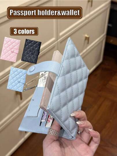 Passport Holder, Passport Wallet, Passport Bag, Passport Case, Document Organizer, Ticket Holder, Travel Storage Bag, Suitable For Men And Women, Holiday, Flight, School, Travel Essentials, Holiday Necessities, Travel Accessories