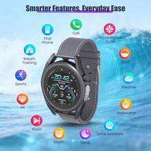Unisex Smartwatch With Colour Display, Featuring 24/7 Heart Rate Monitoring, Blood Oxygen Saturation Tracking, Blood Pressure Measurement, Sleep And Stress Health Monitoring, Blood And Body Composition Analysis, And Multiple Exercise Modes. - 灰色 - 查看 6