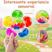 OUARTV Juguete de Clasificación de Colores Juguetes sensoriales para la Liberar Estrés Juguetes Montessori Juguete Didacticos para Niños y Niñas. - como en la foto - Ver 4