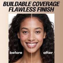 LANGMANNI柔雾遮瑕粉底液：全效遮瑕，无油配方，持久妆效 - 彩色 - 查看 4