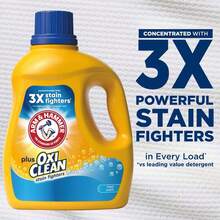ARM & HAMMER Plus OxiClean Stain Fighters Liquid Laundry Detergent With Fresh Scent Excellence And Professional-Grade Cleaning Technology, 77 Loads Of Ultimate Fabric Care With Oxygen-Powered Stain Fighting - Ideal For Busy Families And Heavy Use With Concentrated Formula Efficiency - 多色的 - 查看 6