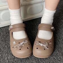 Sandal Rumah Dalam Ruangan INS Serbaguna Terbaru untuk Wanita, Sandal Selop Lucu yang Nyaman untuk Perjalanan Luar Ruangan - Warna coklat - View 6