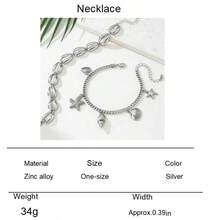1 Set Fashionable Multi-Layer Chain & Shell Anklet, Women Summer Beach Holiday Gift - Silver - View 7