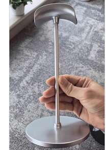 1pc Aluminum Alloy Headphone Stand, Universal Headset Holder With Aluminum Alloy Rod, ABS Base, Heavy-Duty Desktop Headphone, Game Controller Storage Rack - Multicolor - View 12