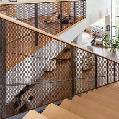 Barandales para Escaleras,Red de  para Escaleras de Bebé,3 m x 80 cm,Red para Interiores y Exteriores, Patios, Barandilla y Escaleras,Balcones, Mascotas (Negro (1 Pieza), 3m*80cm),40993532