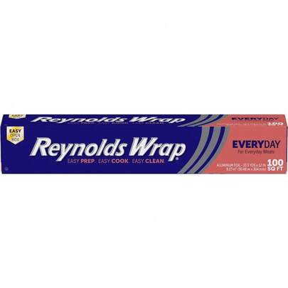 Everyday Strength Aluminum Foil Roll, 12 Inches Wide X 30 Sq Ft, Freezer & Grill S*Afe, Perfect For Foil Packets, Home Cooking & Meal Prep