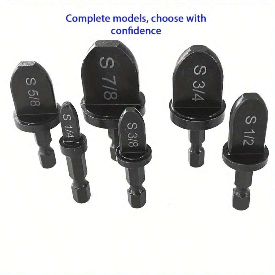 6pcs Copper Tube Expander Tool, Electric Tube Flaring Tool With Hexagonal Handle, Metric Copper Tube Flaring Tool For Air Conditioning Copper Tube Flaring - 6pc Hexagonal Expander - View 1