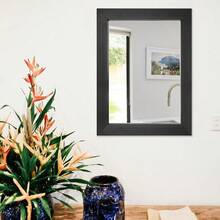 Wall Mirror Rectangle Decorative Mirror 12 X 16 For Entryway, Bedroom, Living Room, Black - Black406Lx305Wcm - View 2