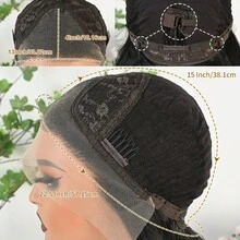 13x4 Free Part Blonde Highlight Brown Color Long Body Wave Lace Front Wig Pre Plucked Hairline Glueless Soft Warm Brown Wavy Hair Wig 26 Inch Heat Resistant Synthetic Hair Breathable HD Lace Wig For Women Girls Daily & Party Use Synthetic Hair Replacement Wig Ready To Wear Wig 180% Density - 黑色 - 查看 7