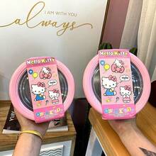 Sanrio 1个Hello Kitty 24.69盎司304不锈钢拉面碗带盖，学生款防漏防烫汤碗盖，大容量，可盛面条、汤、沙拉、米饭及其他厨房用品，生日/圣诞礼物 - 彩色 - 查看 1