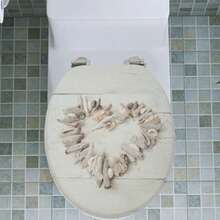SAINOS Toilet Seat Cover, Thickened Replacement Toilet Seat Cover, Antibacterial, Progressive Descent, Galvanized Hinge Design - H163 - View 7