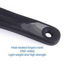 Juego de bielas de plato único para bicicleta, 104 BCD, 7-12 velocidades, juego de brazo de biela con orificio cuadrado, adecuado para accesorios de bicicleta - Negro - Ver 7